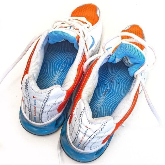 Nike Running Shox VJ-N 2008 Women’s 308683 Shoes White/Orange/Blue Sz 6.5 - Picture 10 of 12